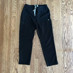 Figs Yola Skinny Scrub Pant Size Small Petite Black